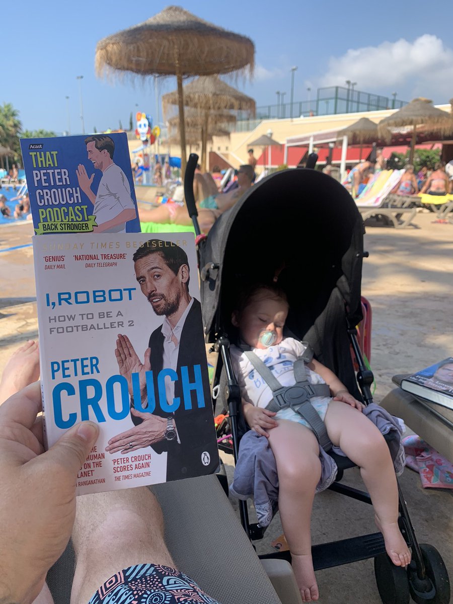 Pastillio's tweet photo. A rare occasion, getting the little one to sleep so I can get a few chapters in! 🤓📘 @PeterCrouchPod @petercrouch #Reading #Summer #Holiday #Spain 🇪🇸 #Travel #StickStronger #PassThePod #TPCP https://t.co/X0PyNxqNt4