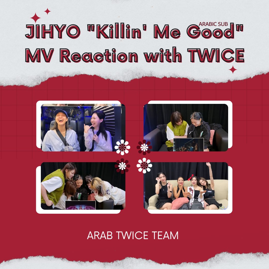 ArabTwiceTeam's tweet photo. ردة فعل العضوات على الفيديو الموسيقي "Killin’ Me Good" مُترجم للعربية

📎 https://t.co/WyBb8w6r44

مشاهدة ممتعة~
@JYPETWICE @ArabTwice9 ✨ https://t.co/Q9ZslsHRWF