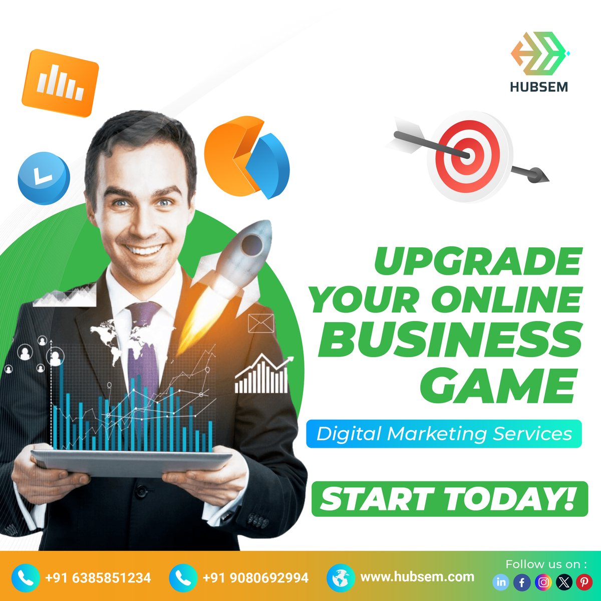 hubsem's tweet photo. Upgrade your Business Game 👑 with Hubsem Solutions' Digital Marketing Services💻. We help businesses flourish online 🚀.

So why wait? Take the first step towards success today 🌸. 

.

.

#DigitalMarketing #OnlineMarketing #SEO #Hubsem https://t.co/MtB9QOYgqu