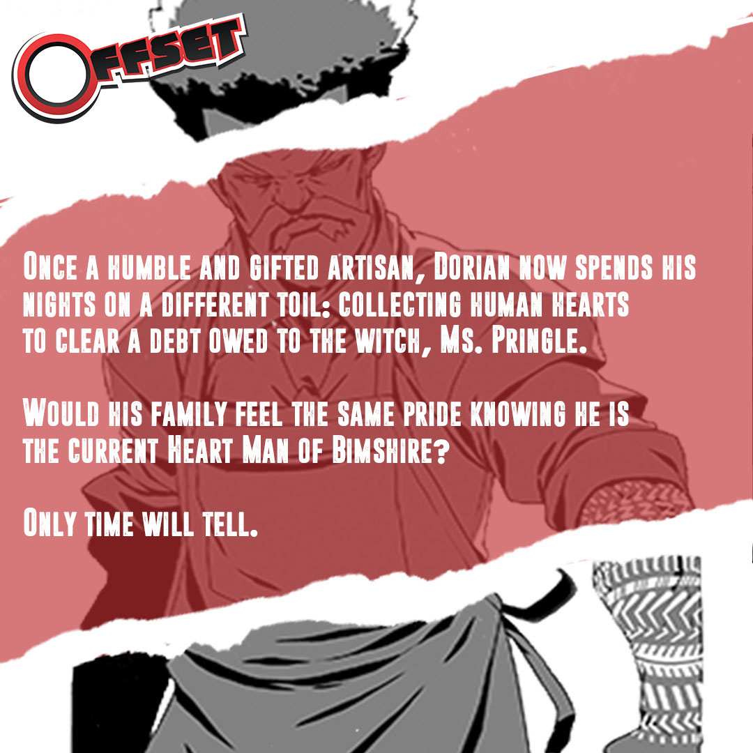 offsetbimshire's tweet photo. Dorian Nelson - The Collector of Hearts

#offsetseries #offsetcomic #offset246 #bimshire #Barbados #bajan #caribbean #horror #folklore #beyondpublishingcaribbean #art #artist #illustration #indie #digitalart #fantasy #fantasyseries #fantasybooks #heartman #serialkiller https://t.co/hHwv9p5o3x