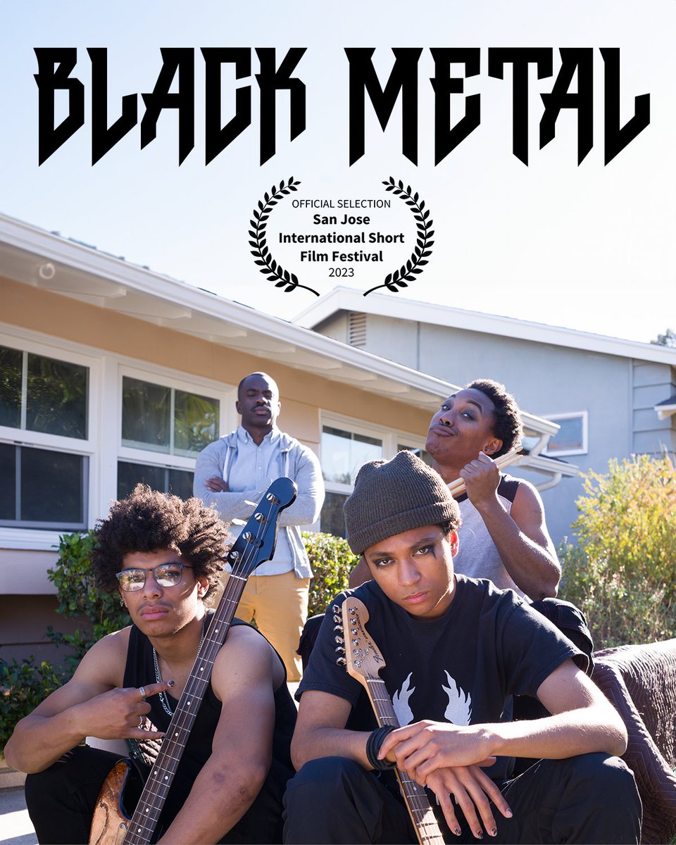 harabek's tweet photo. From support by @OpenScreenplay  and @TheMFilmLab ; I'm proud that "Black Metal" has been made an Official Selection for the San Jose International Shorts Film Festival. The first of many to come! #screenwriting #indiefilm #bipocfilmmakers https://t.co/9lVEB3BUdV