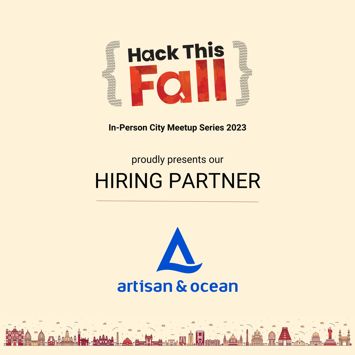 hackthisfall's tweet image. Thanks to our Hiring Partner, Artisan &amp;amp; Ocean (@diveroid) for offering job opportunities to our community members at the #HTFGurugram City Meetup! 🚀

#HackThisFall #HTFMeetups ✨