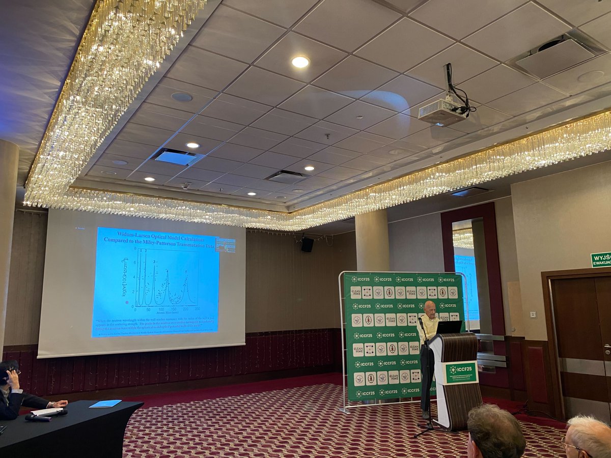 SolidStateFE's tweet photo. David Nagel promises questions but not answers in “Surprising Correlation between Peaks in LENR Transmutation Data and Deuteron Fusion Screening Data.” #ICCF25 https://t.co/AIkXeCEFCE