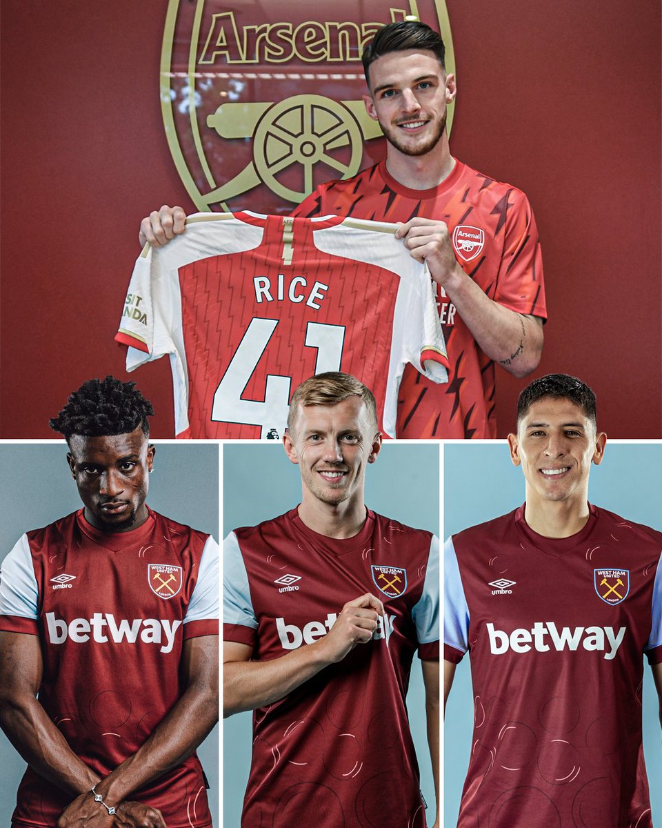 O novo meio de campo do West Ham produzido com o dinheiro do Rice: Édson Álvarez + James Ward-Prowse + Mohammed Kudus.