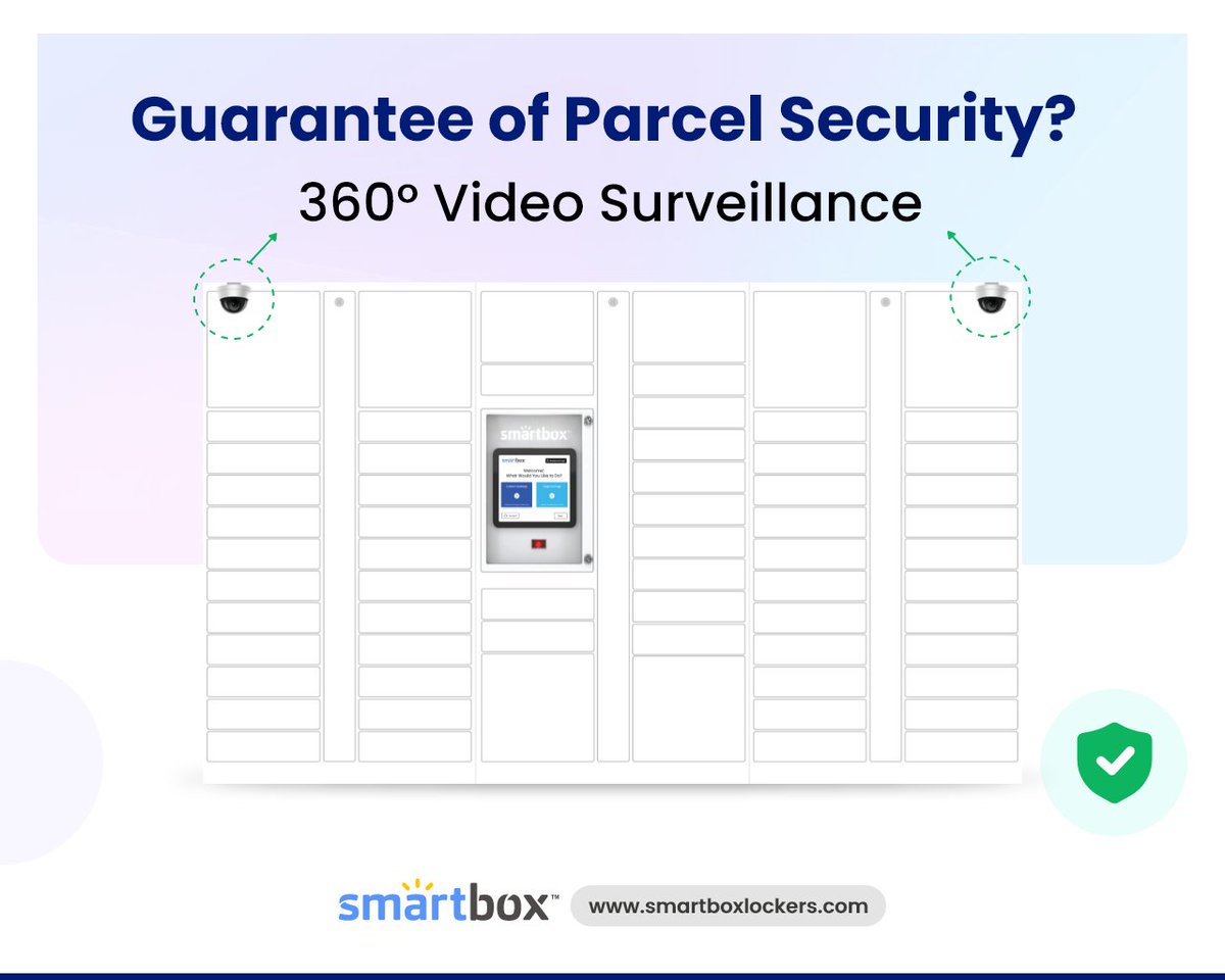 SmartboxLockers's tweet photo. Deliver peace of mind! 

With 360° video surveillance, your packages are in safe hands, every step of the way. 

Want to know more?
Visit: https://t.co/P794Gq3w9K

#SMARTBOX #smartlockers #PeaceOfMind   #Security  #secure #technology  #TechInnovation https://t.co/mn8OKAMcd0