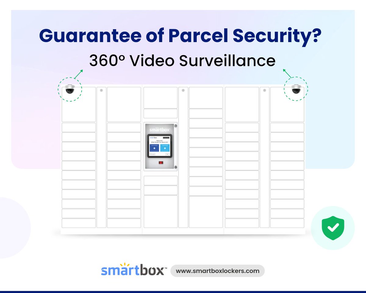 Deliver peace of mind! With 360° video surveillance, your packages are in safe hands, every step of the way. Want to know more? Visit: smartboxlockers.com #SMARTBOX #smartlockers #PeaceOfMind #Security #secure #technology #TechInnovation