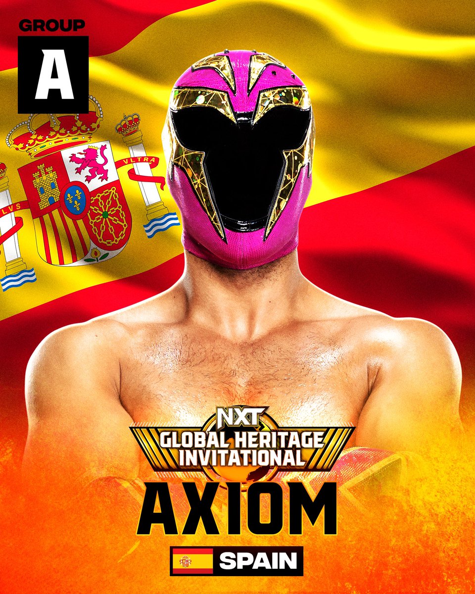 Axiom_WWE's tweet photo. When I was a kid it would have meant the world to see my flag in @WWE.

Every person, every step in my career has lead to this moment.

Proud to represent a whole country and to prove that you can not only be a Spanish born WWE superstar, but a Spanish born CHAMPION. https://t.co/7gms9PfKFC