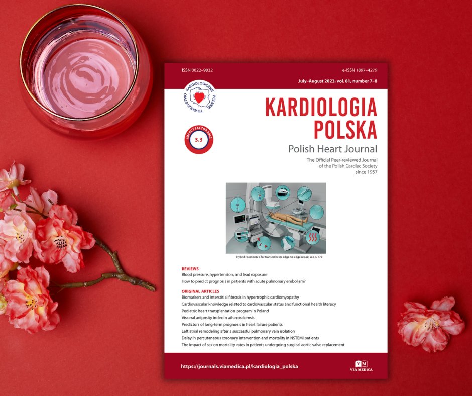 📢 Nowy numer #KardiologiaPolska #PolishHeartJournal (Vol 81, nr 7-8) już online! 
Wśród wielu artykułów znajdziecie badanie o roli umiejętności czytania informacji zdrowotnych w zapobieganiu chorobom sercowo-naczyniowym w Polsce. 📖@heart_polish🔍
🔗 journals.viamedica.pl/kardiologia_po…