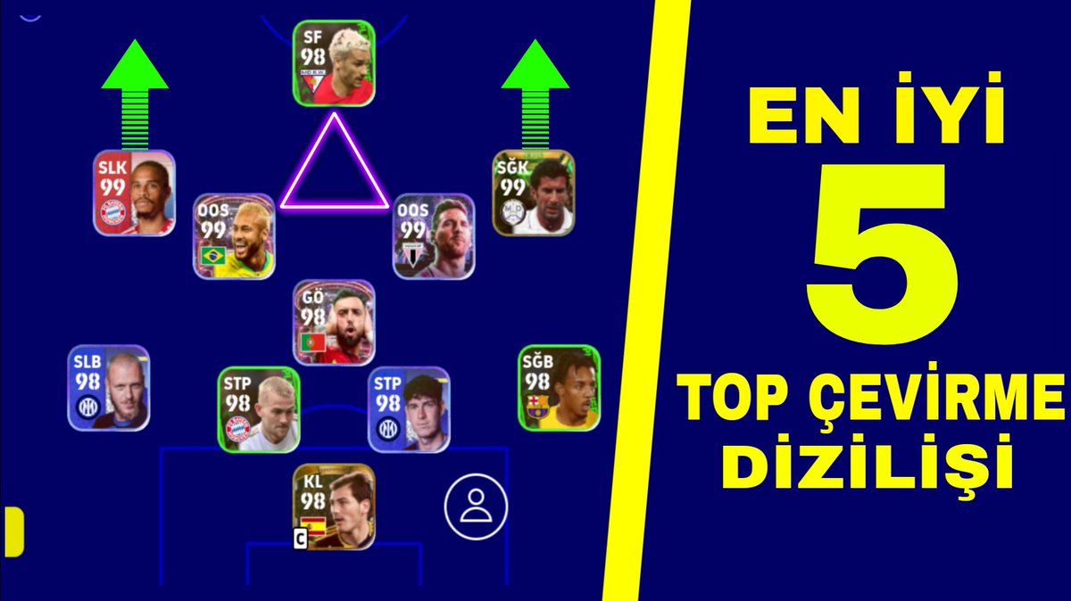 Efootball 23 mobil en iyi 5 dizilişi nasıl seçilir
Link:youtu.be/4_c1cFnsBjc