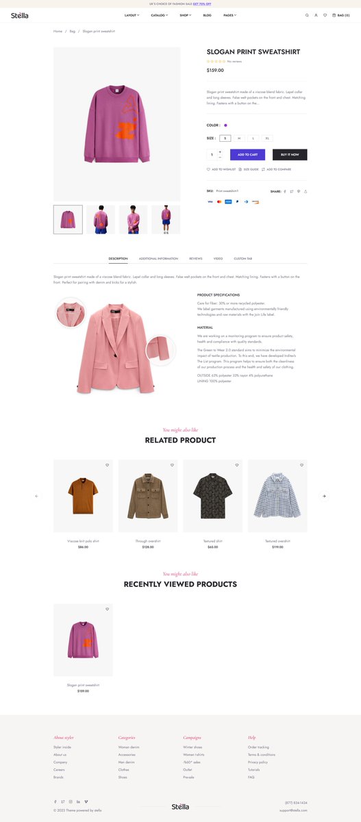 capacitywebs's tweet photo. Are you looking for Shopify 2.0 theme for your Fashion store ?
then you can Buy Stella Theme on Themeforest https://t.co/PedFtBzzLd
Limited Time offer - Just $19 USD

#shopify #shopifydeveloper #shopifythemes #shopifystore #themeforest #design #designer #ecommerce #ecommercestore https://t.co/nGTmYcopDs