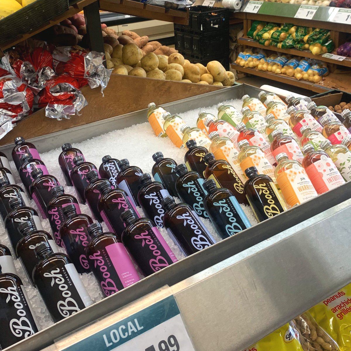 Check out this gorgeous display of Booch and Moonbrew Jun at Valumart Oxford + Richmond! 🤍 🌈