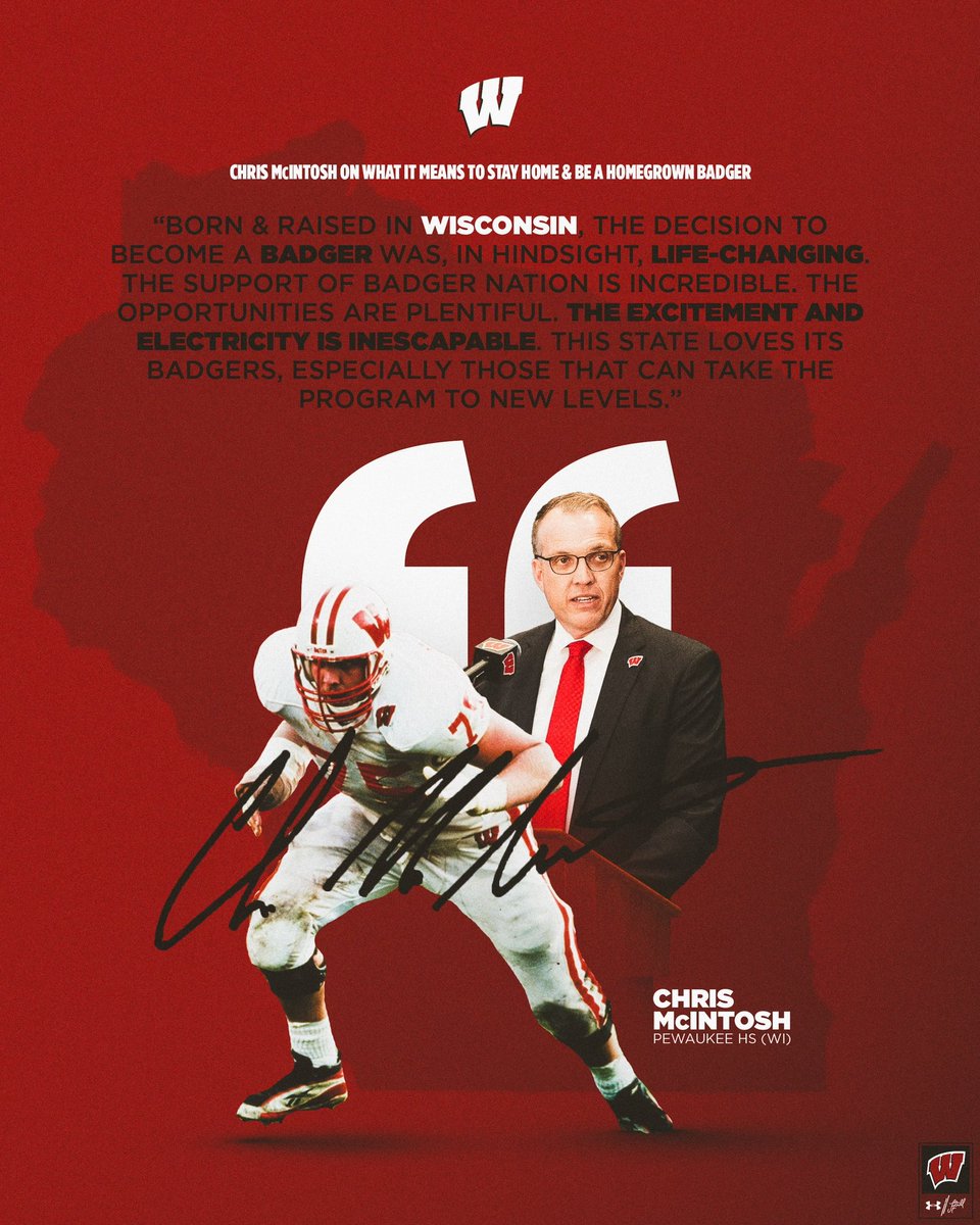 Former 1st Round Draft Pick & our beloved AD, Chris McIntosh, on what it means to him to be a #HomegrownBadger 

#JumpAroundMadTown