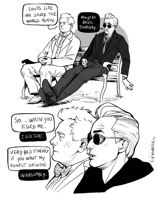 Back on the bench 🪶
#GoodOmens 