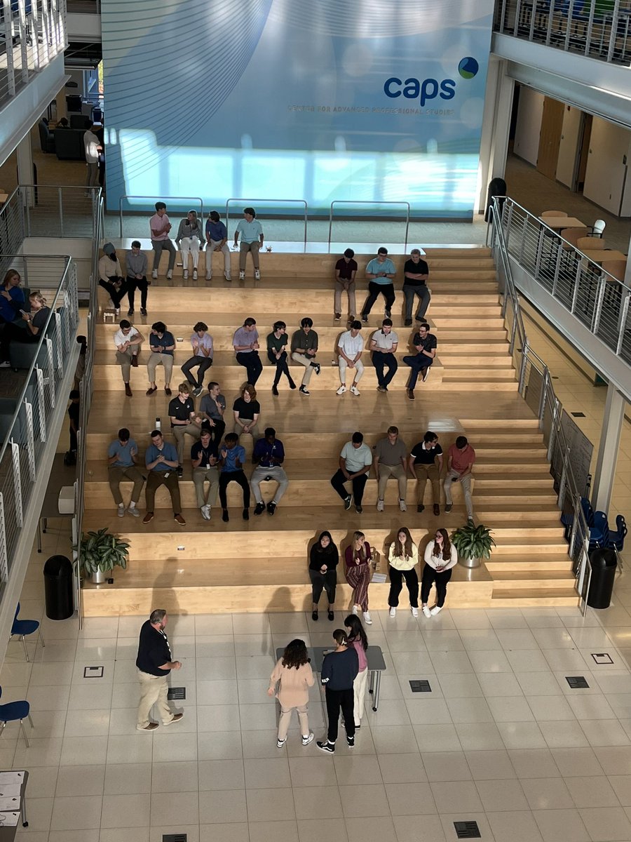 First thing Monday and why wait? <a href="/EngineeringCAPS/">BV CAPS Engineering</a> students making formal presentations honing their durable skills and showcasing designs. “This is how we do it baby!” 🕺🏽 #caps100