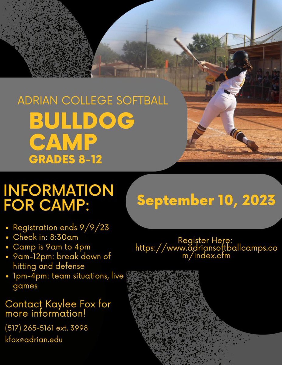 Adrian College NCAA Softball tweet media