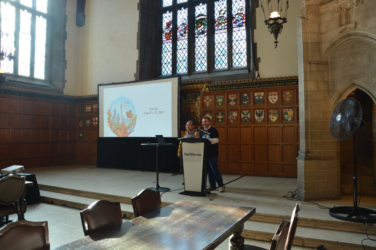 cp2023conf's tweet image. After a Sunday full of interesting workshops, the main part of the conference is starting!

We started the day with a warm welcome from our conference and program chairs, @andre_a_cire and Roland Yap!

#CP2023conf
#ConstraintProgramming
