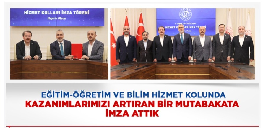 EĞİTİM BİR SEN NE İSTEDİ? NE İMZALADI?
Eğitim Bir Sen 7. Dönem Toplu Sözleşmelerinde;
1- Öğretim yılına hazırlık ödeneğini 26.313 gösterge rakamı (13.414 TL) talep etti ama 4500 ek gösterge rakamına (2.294 TL) imza attı.
2-Öğretmenlere ödenmekte olan eğitim-öğretim tazminatı