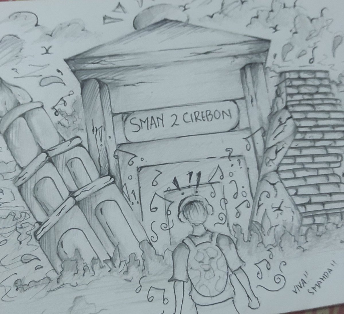 dhobii_'s tweet photo. Kelas 10 agak sedih gada pelajaran seni budaya. Tapi pas kelas 11 ada pelajaran nya. Jadi semangat hahaha https://t.co/kBofEvnV3l