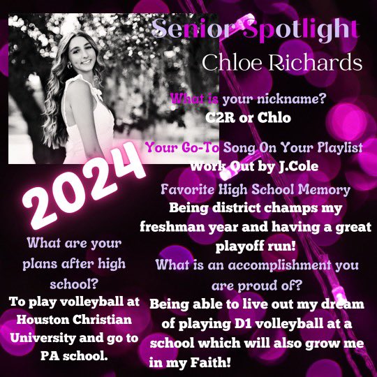 Magnolia Volleyball (@magnoliavball) on Twitter photo It’s Senior Week!!! Come join us on Friday September 1st at 5:00 pm to celebrate our Seniors!
Starting off our week of Senior Spotlights with <a href="/KiraBraun0/">Kira Braun</a> and <a href="/chloe2richards/">Chloe Richards</a>!
#BAB
#StrongerTogether
E+R=O It’s Senior Week!!! Come join us on Friday September 1st at 5:00 pm to celebrate our Seniors!
Starting off our week of Senior Spotlights with <a href="/KiraBraun0/">Kira Braun</a> and <a href="/chloe2richards/">Chloe Richards</a>!
#BAB
#StrongerTogether
E+R=O