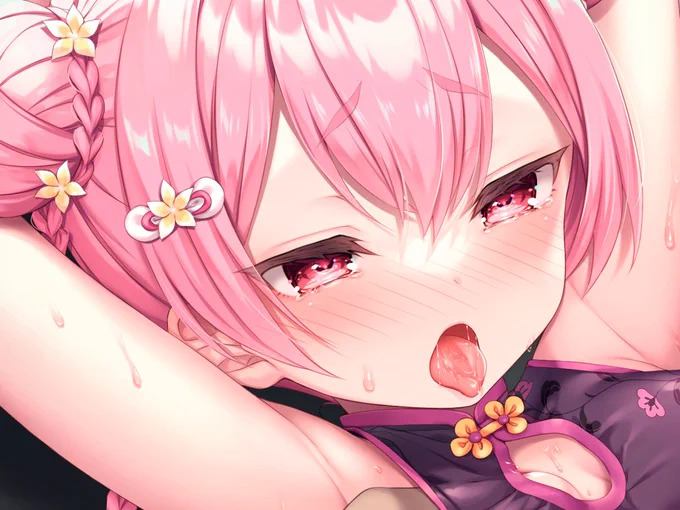 色味は違うけど最近のピンク髪ちゃんたち ピンク髪大好きだ～～～1枚目のルルちゃんは宇宙人っ娘との事で、瞳の色が少し特殊というかカラフルだったりします