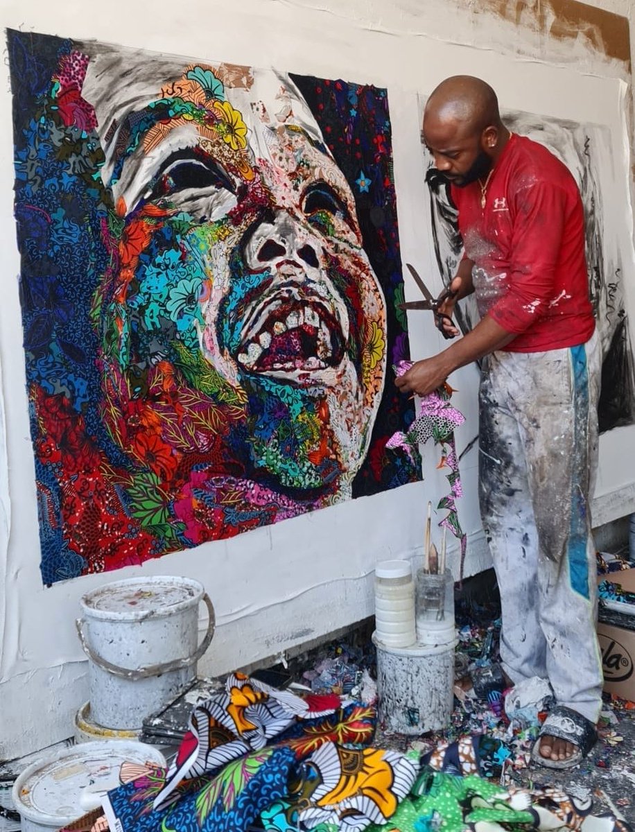 With hard work and dedication, anything is possible.
Blessed and productive week!
#greatfulsoul #fabric #africanprint #textileprint #Africanart #zeropaint #collage #wasteiswealth #beautifulmess #Maryland