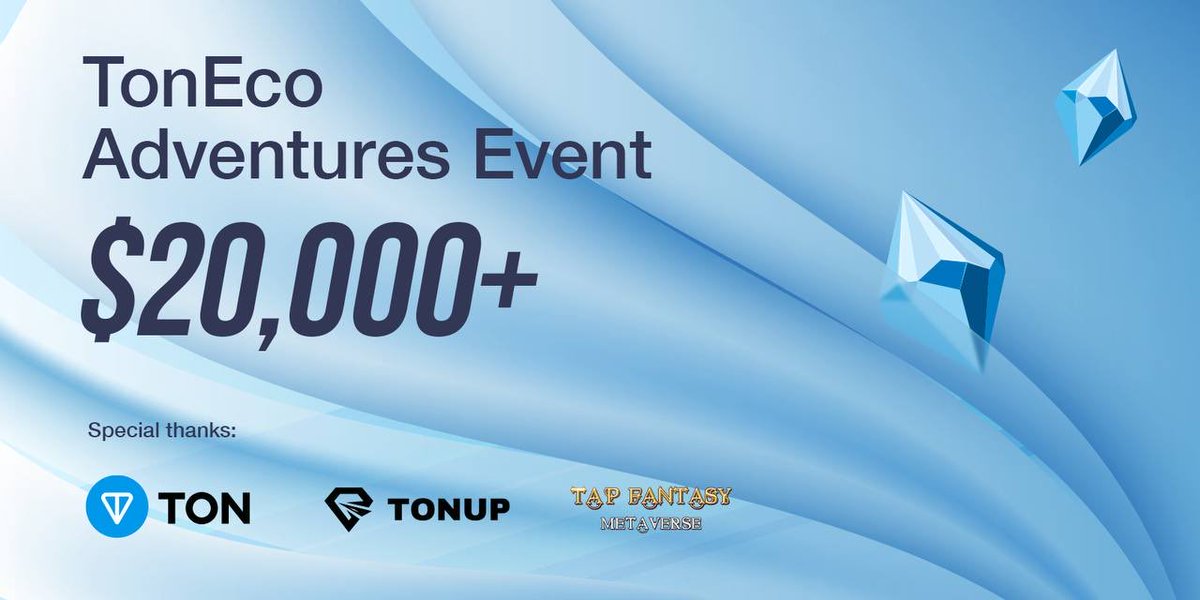 Join the TonEco Adventurer campaign
toneco.tonup.io among all the TON lovers. By completing simple tasks related to the TON Ecosystem, you'll qualify to participate in a draw for $20,000!

#TON #ecosystem