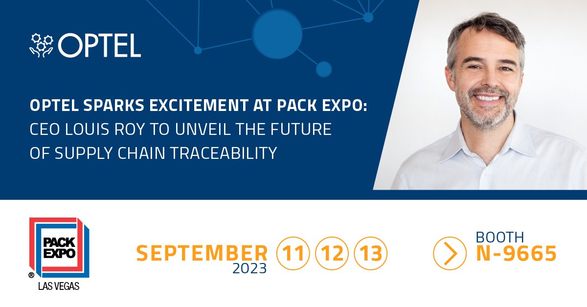 🎉 Exciting News Alert! 🚀 #OPTEL is about to set Pack Expo ablaze with innovation! 🔥 Get ready to witness the future of supply chain traceability, straight from the visionary mind of our CEO, Louis Roy. 🌐✨

optelgroup.com/en/news/optel-…