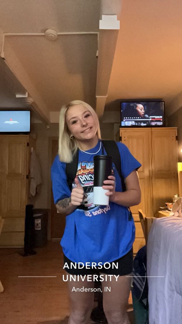 Looks like she is ready to take on her 1st day of classes at AU! Have a Great Day!