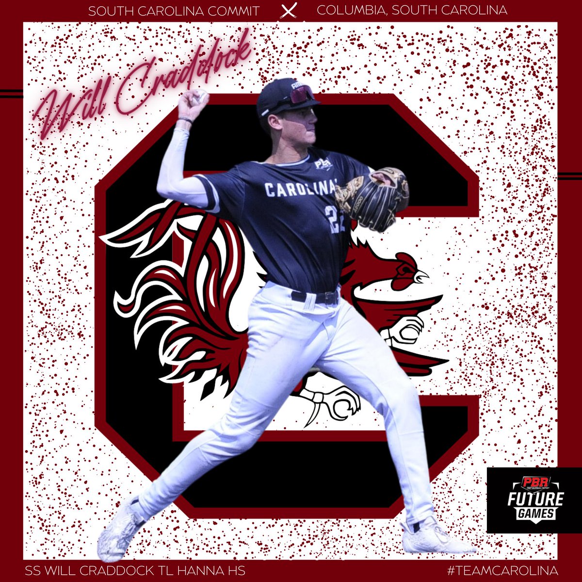 Congratulations to #PBRFG23 Alum Will Craddock on his commitment to South Carolina. 

#TeamCarolina