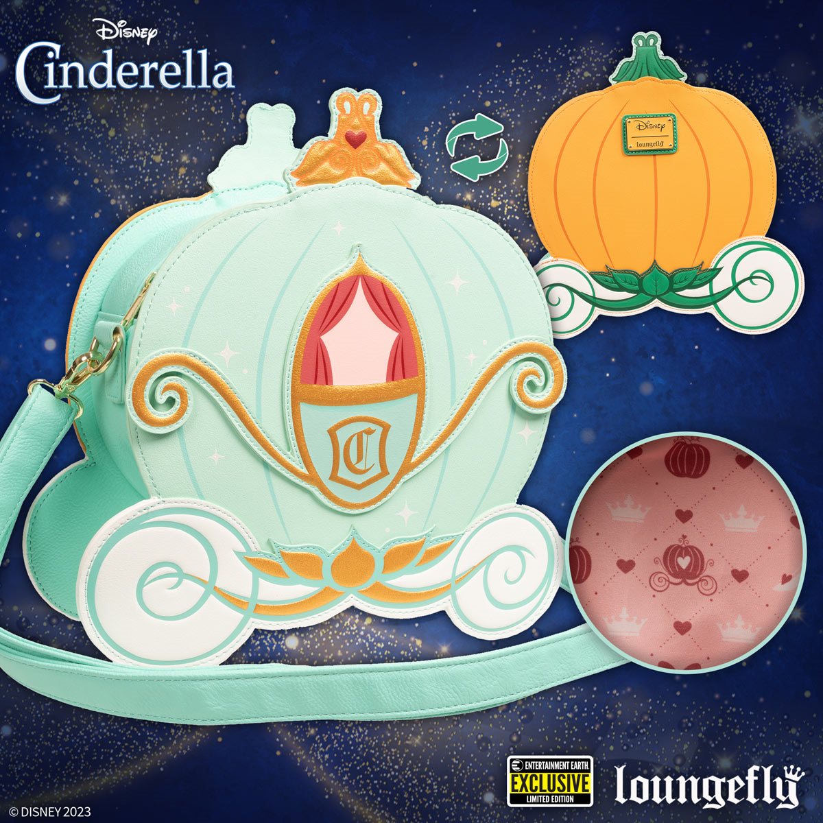 🚨While Stocks Last 🚨NEW 'Cinderella Reversible Pumpkin Carriage Crossbody Purse - @Entearth 
Click the Blog link below, & SAVE 10% off +FREE shipping on orders over $79 🔗bizzarecollections.com/post/in-stock-…

#EntertainmentEarth #entertainmentearthexclusive #Loungefly #disneycinderella #bag