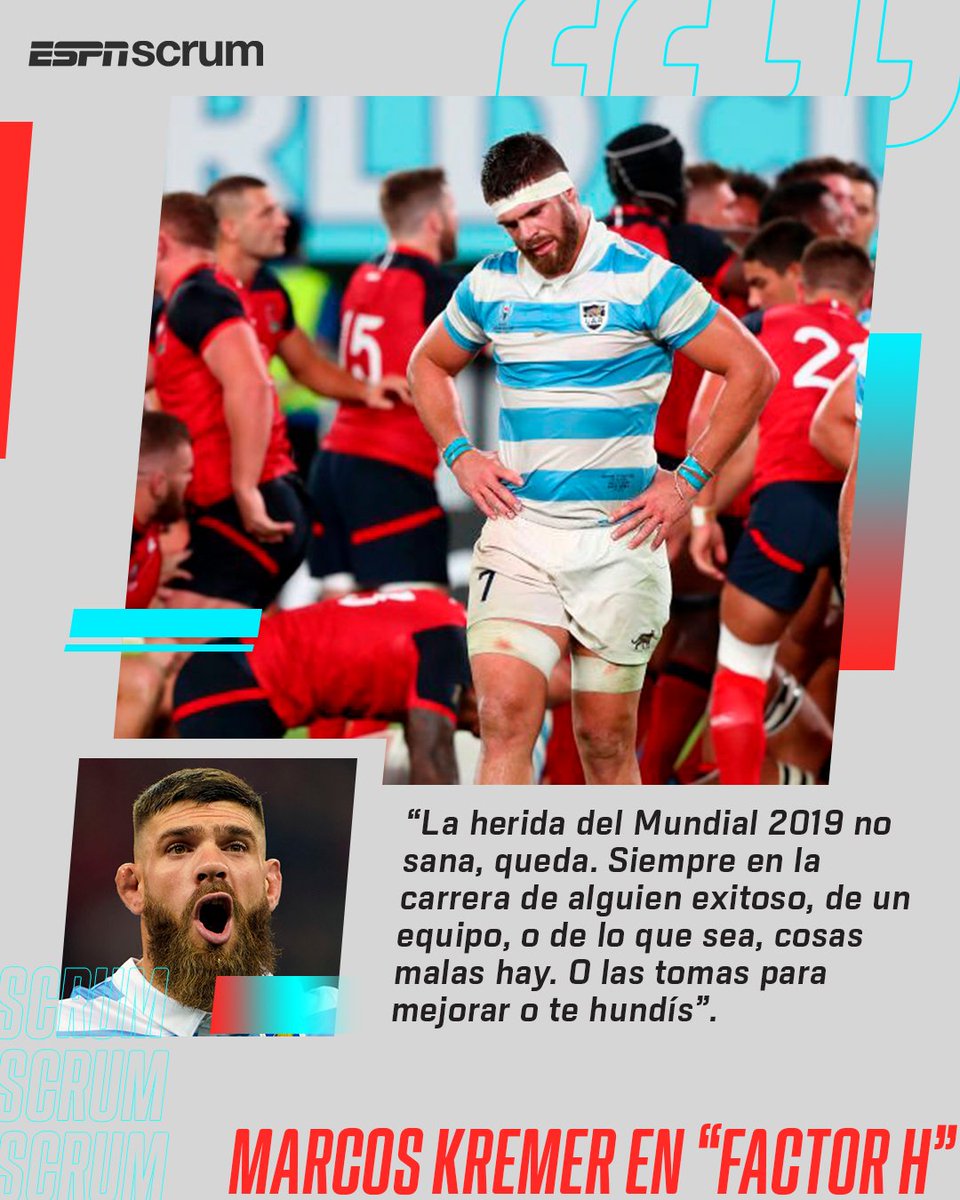 ScrumESPN's tweet photo. 🗣️🇦🇷 En la segunda edición, Marcos Kremer le contó a @HERNANDEZJUANI y @zucaconti sobre su perseverancia tras la #RWC2019 y la superación de #LosPumas en los nuevos desafíos que le siguieron al Mundial de Japón.
⭐ Mirá #FactorH, cuando quieras, en @StarPlusLA.
#PUMASxESPN #RWCxESPNEnStarPlus