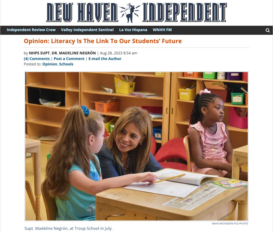 As a New Haven Tutoring Initiative partner, LEAP fully supports the message in this article. Enhancing the reading levels of our LEAPers is crucial to their development, which is why we ensure that literacy is an integral part of all our programs. newhavenindependent.org/article/negron…