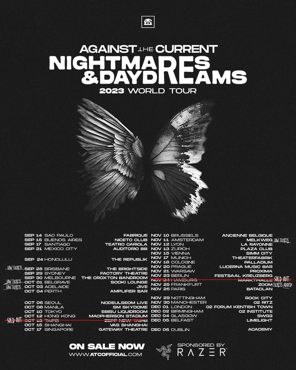 Almost time for part two of the Nightmares & Daydreams World Tour