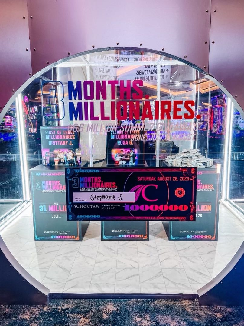 Congratulations to our Guest, Stephanie S., from Midlothian, TX on winning our final $1 MILLION dollar drawing of our '3 Months. 3 Millionaires.' promotion! 🎉 This summer, we made 3 lucky Rewards Club members millionaires. See our upcoming promotions at, bit.ly/2OUAEqU.