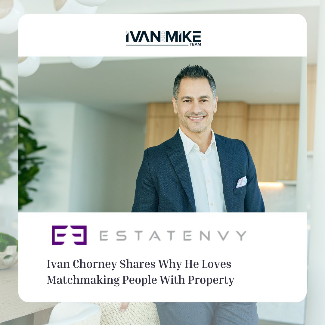 ivanandmiketeam's tweet image. In a recent interview with ESTATENVY, Ivan shared his journey in the real estate industry and what makes Miami so special.

👉🏼Click on the following link to read the article: ivanandmike.com/press/

@EstateNVY @Ivan_miamibch #IvanAndMikeTeam #CompassAgent #CompassFL