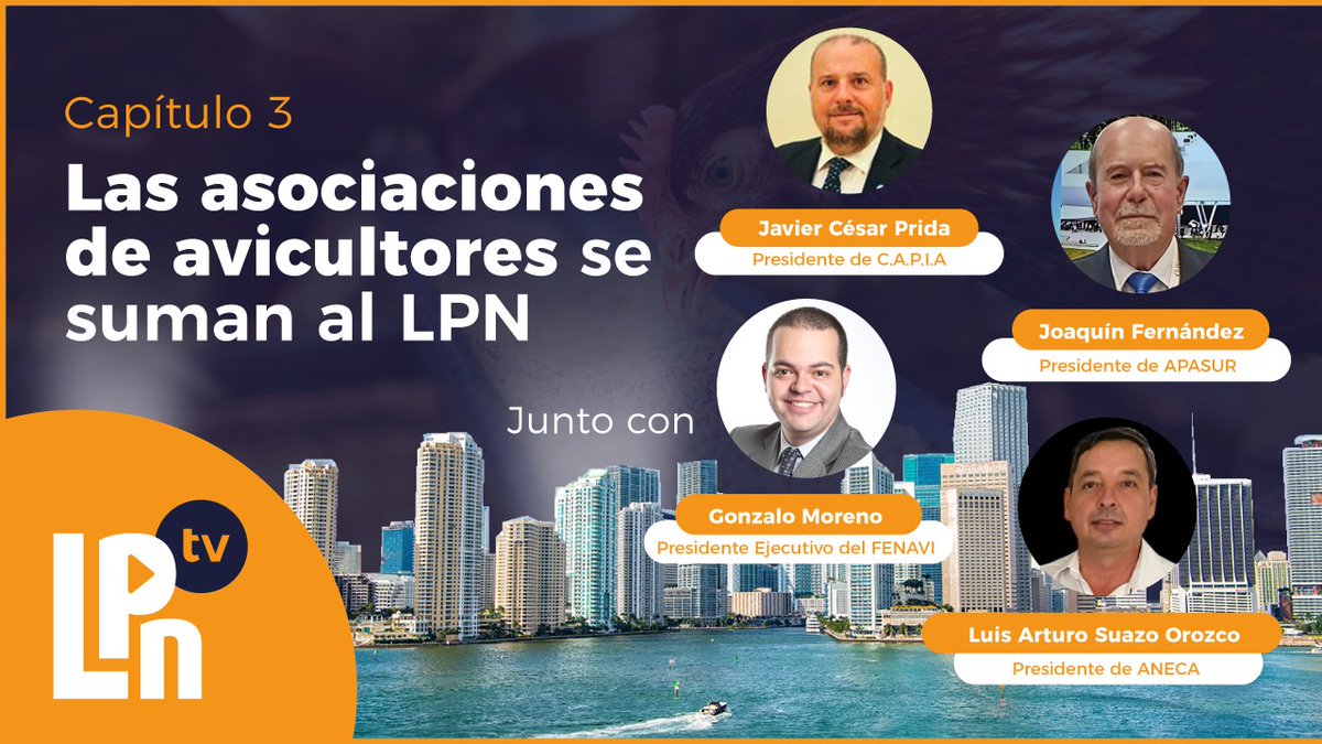 Mañana a las 8 AM  de México, El Dr. Arturo Suazo, presidente de ANECA, participará en el tercer capítulo del LPN TV: Las grandes asociaciones de avicultura se suman al LPN Congress &amp; Expo 2023!
Enlace para acceder al seminario de mañana: bitly.ws/Tiqk
#ANECA #LPN2023