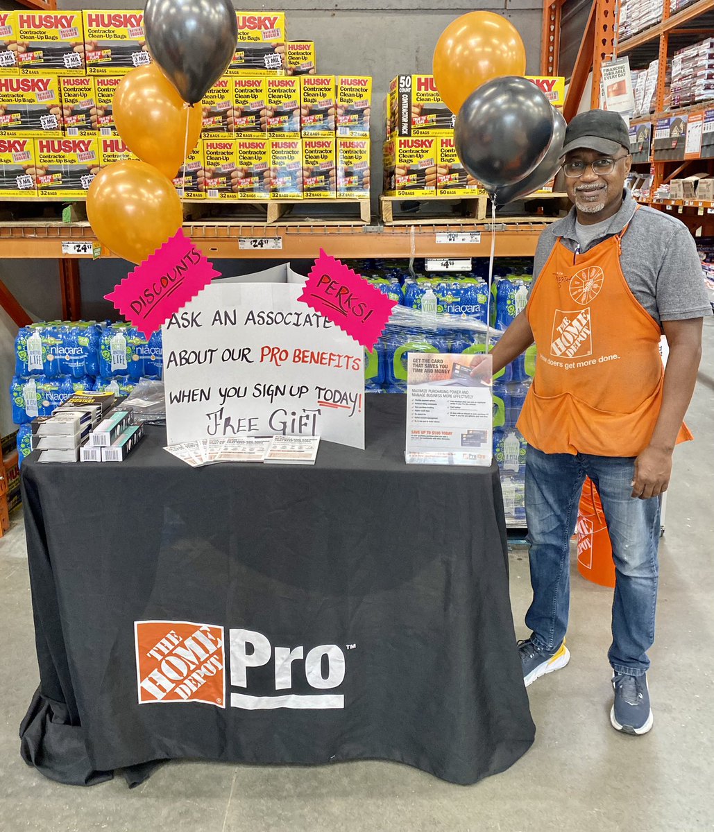 Driving excitement at the Pro Desk with new PRO signing this week, Store 0128. <a href="/JohnMorenoHD/">John Moreno</a> <a href="/BohannonTodd/">Todd Bohannon</a> <a href="/SharptonDavid/">David Sharpton</a> <a href="/thdtunya/">Tunya Williams</a> <a href="/colleenallenhd/">Colleen Allen</a> <a href="/tashasmithasds/">Tasha Smith</a> <a href="/LisaSpe22074022/">Lisa Speer</a> <a href="/KarinyThomas2/">Kariny Thomas MASM 🇩🇴🇩🇴@ 0128 Conyers</a>