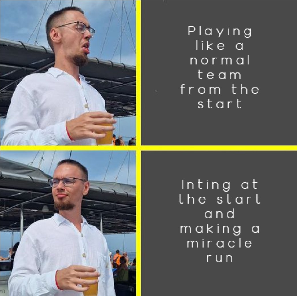 The hope is still here. Staring our miracle run vs <a href="/HimlenArTaket/">Himlen Är Taket</a>  03/09 :3