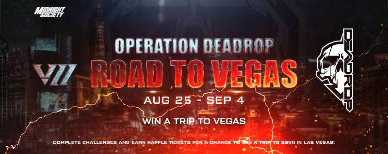 Caramel_Hydra's tweet photo. Trying to secure your trip to Vegas and the @12am Reveal of @DEADROP Snapshot VII? 

Join the Midnight Society Discord for Daily In-Game Challenges starting at 5PM PT / 8PM ET &amp; info on how to enter OPERATION DEADROP: ROAD TO VEGAS! For your chance at a Free trip to the event! https://t.co/i8NxgmMmh7