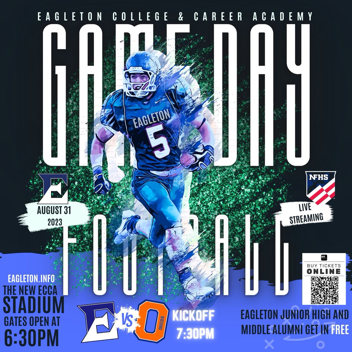 ECCARoyals's tweet photo. The anticipation is palpable! Bring some cash to purchase your gameday program! It's the largest gameday program in the history of Eagleton football. #royalsreign #oneeagleton https://t.co/kLnzhuA3rR