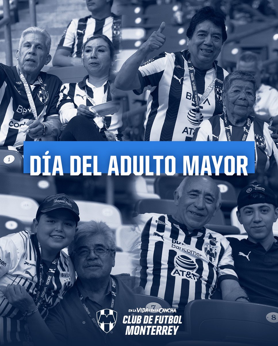 Hoy, en el #DíaDelAdultoMayor, reconocemos y recordamos a aquellos que nos enseñaron a amar estos colores. 💙🤍

¡Compártenos tu mejor recuerdo con tus abuelitos o adultos mayores #Rayados!👴🏼👵🏼