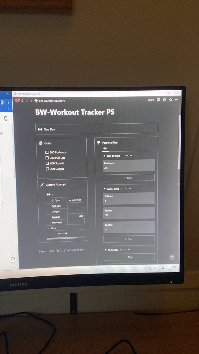 Anyone interested in a free workout tracker?

It’s a bodyweight workout tracker i personally use. 

Get it for free:

notionplates.gumroad.com/l/workouttrack…