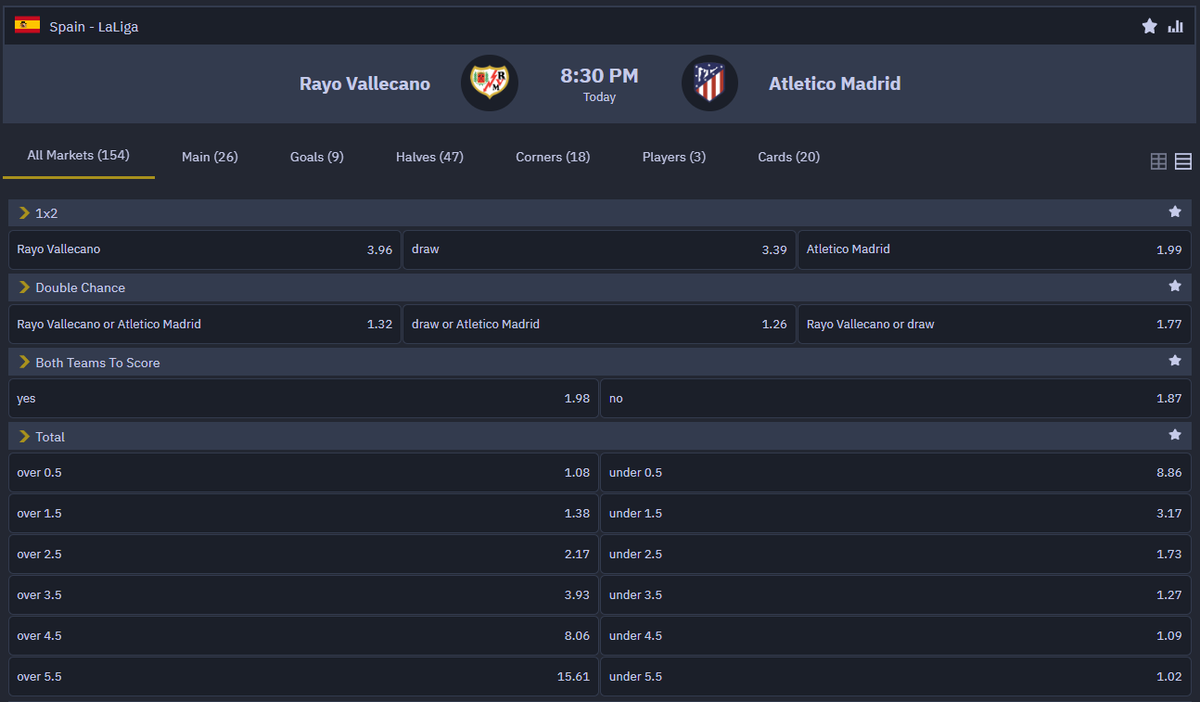 gambullscasino's tweet photo. ⚽️ #RayoVallecano takes on #AtléticoMadrid in 60 minutes!
Which team would score the match-winning goal?
https://t.co/jMPe91lfyH
#RAYATM #LaLiga https://t.co/cpP62xaLKS