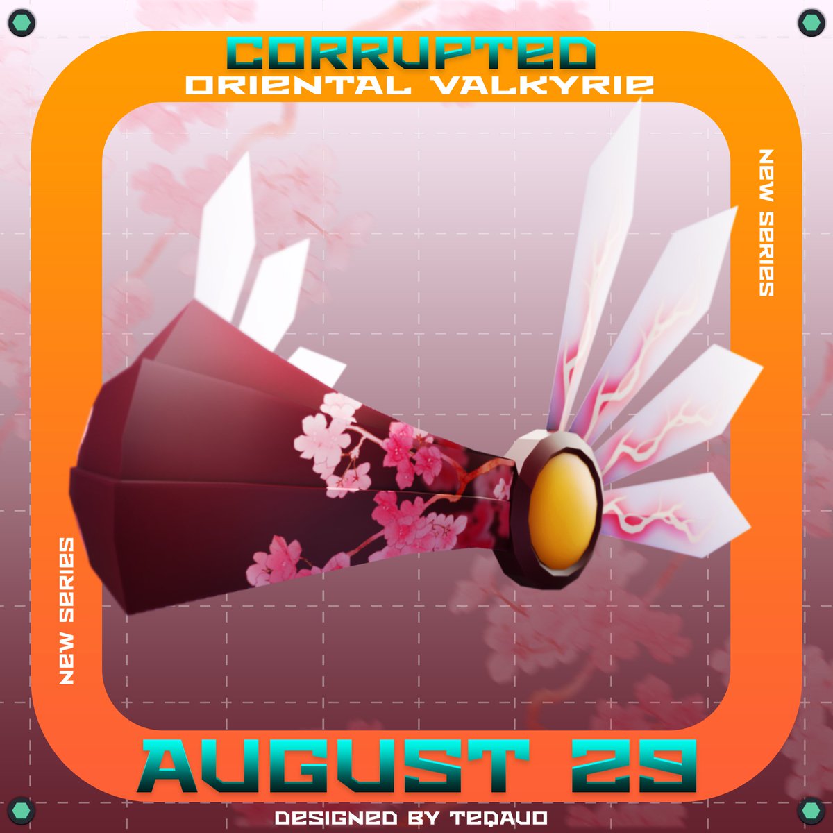 🔥CORRUPTED ORIENTAL VALKYRIE!🔥 Stock and Price are still under consideration, expect low stock - high price. ⏰Releasing on August 29th at: 17:30 BST, 12:30 EDT, 9:30 PDT, 11:30 CDT This is ON-WEBSITE!😅 #RobloxLimitedUGC #robloxlimiteds #robloxlimited #RobloxUGC
