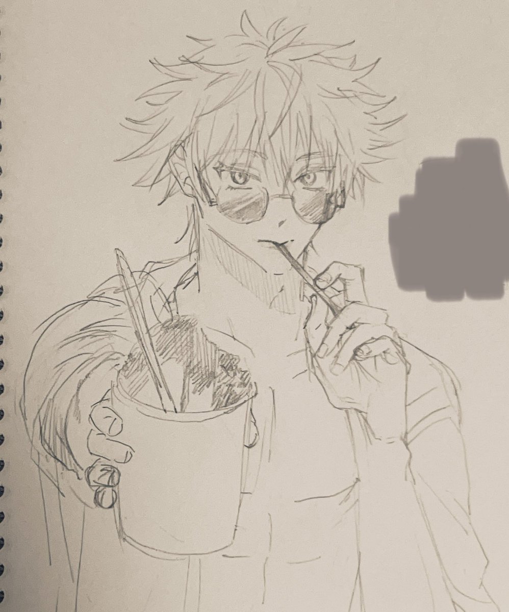 五条悟を描く難易度が高すぎる🤞🥹 