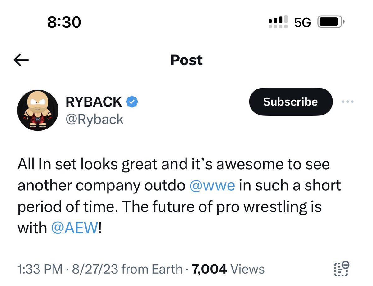 LaylaKent11830's tweet image. @RYBACK 😂STILL TRYING TO KISS @AEW’S ASS BUT THEY STILL NOT HIRING YOUR CANCEROUS LIABILITY ASS! @TonyKhan’s A NICE GUY BUT HE’S ALSO A VERY SMART BUSINESSMAN &amp;amp; HE’S NOT GOING TO JEOPARDIZE AEW’S SUCCESS BY HIRING AN IRRELEVANT BITTER EX BITCH LIKE YOU #RYBITCH #RYPOLAR #LIEBACK