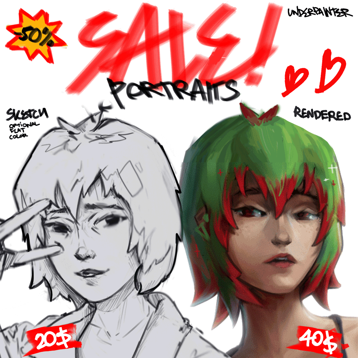 What's happening?! Yes! I'm offering discounts on portrait commissions!  Don't miss the opportunity to order a portrait of yourself, your  character, or a gift for a loved one by September 10th! Email me 📞🦍
#CommissionOpen #ArtCommission #CommissionSale #ArtSale