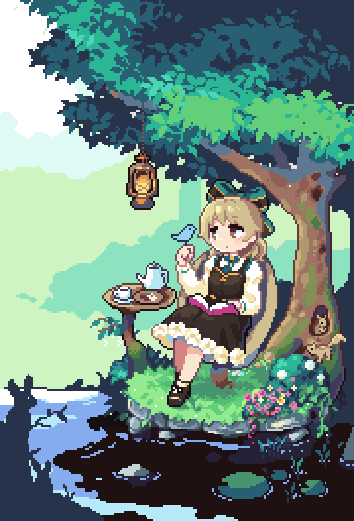 「聖域 #森久保乃々誕生祭2023 #pixelart #ドット絵」|おゆざき■𝕆𝕪𝕦𝕫𝕒𝕜𝕚■のイラスト