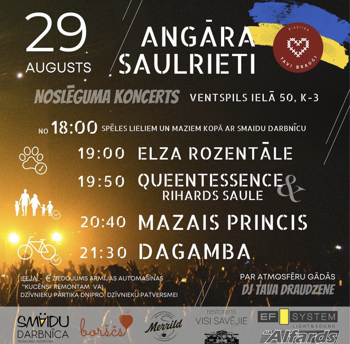 Ieeja par ziedojumiem – atbalstit Dnipro dzīvnieku patversmi PEGAS, ziedojot dzīvnieku barību vai veikt mērķa ziedojumu militārā auto "Kucēns" un citu armijas mašīnu remontam un iegādei Ukrainas armijas vajadzībām. ☀️