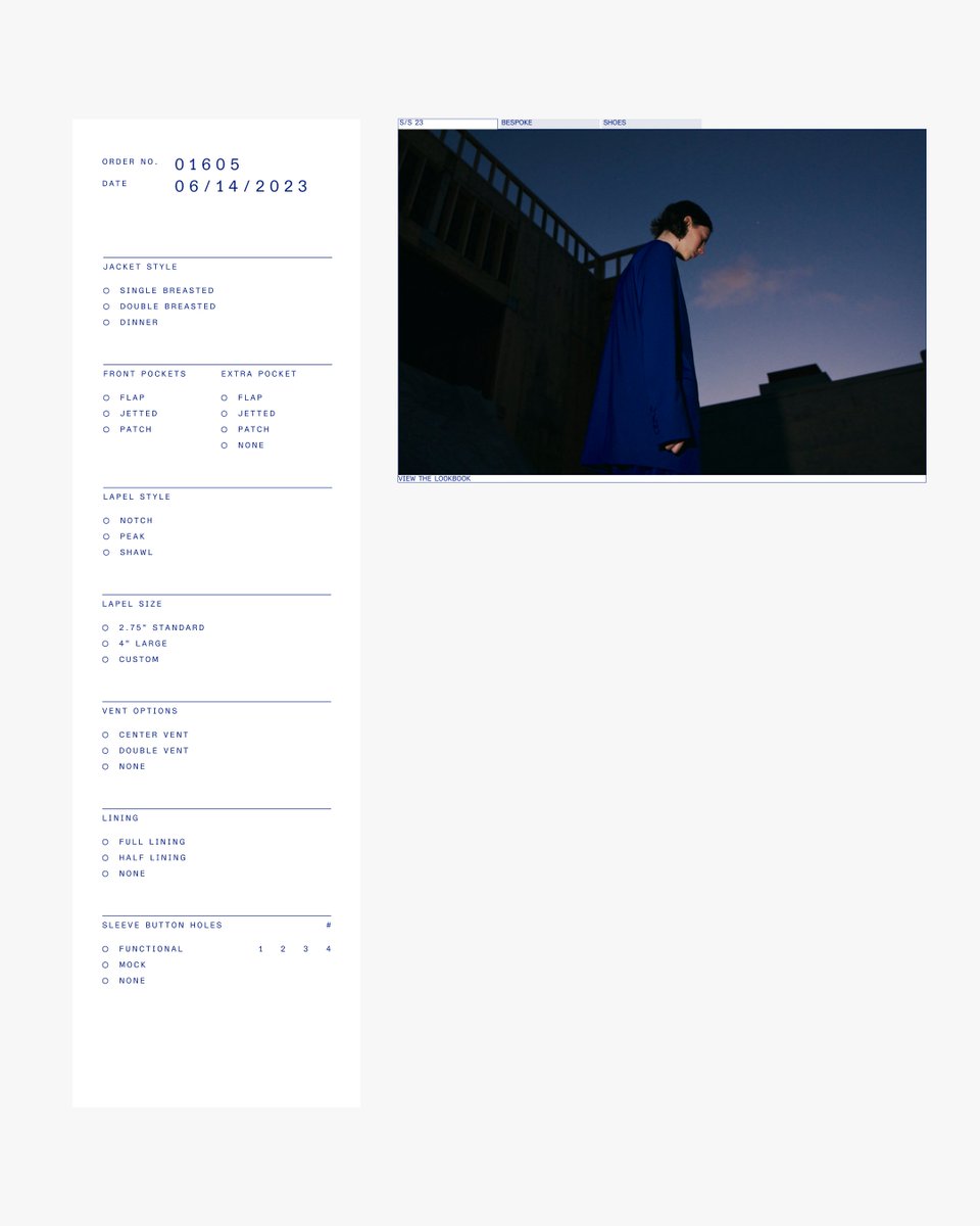 Brand identity development in progress for High Society, the premier bespoke tailoring experience in Los Angeles for over 50 years.